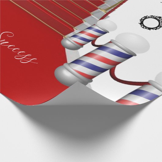Barbershop Success Wrapping紙 ラッピングペーパー (角)
