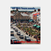 Barbershop Town アクリルサイン (正面)