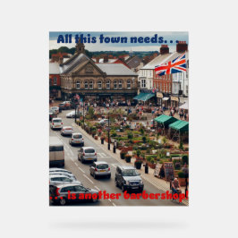 Barbershop Town アクリルサイン