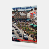 Barbershop Town アクリルサイン (傾斜)