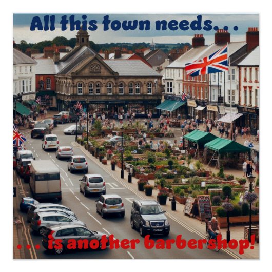 Barbershop Town ポスター (正面)