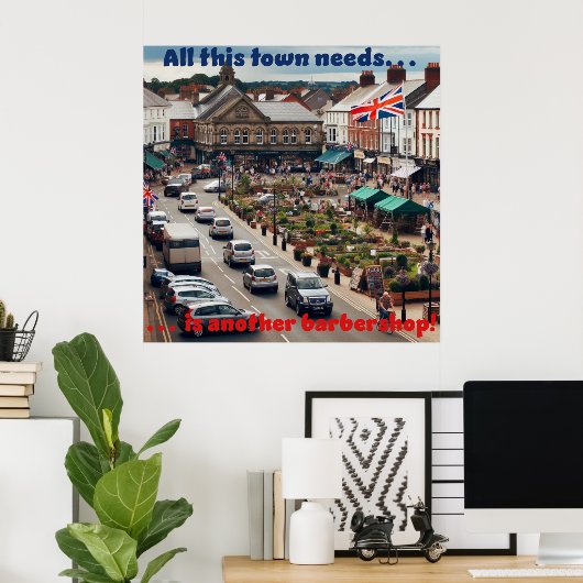 Barbershop Town ポスター (ホームオフィス)