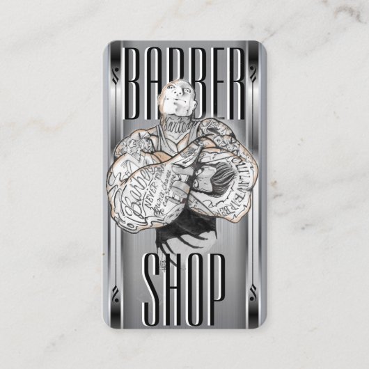 BarberTemplate名   刺 名刺 (正面)