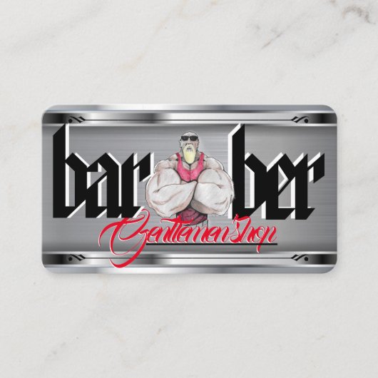 BarberTemplate名 刺 名刺 (正面)