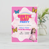 Barbie Birthday Invitation  シーズンカード (スタンド正面)
