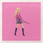 Barbie Glass Coaster ガラスコースター (正面)