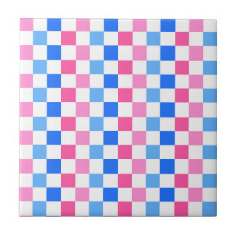 Barbie goes to the ocean checkerboard pattern タイル
