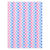 Barbie goes to the ocean checkerboard pattern テーブルクロス (正面)