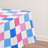 Barbie goes to the ocean checkerboard pattern テーブルクロス (インサイチュ)