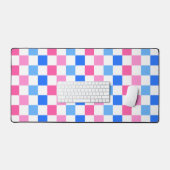 Barbie goes to the ocean checkerboard pattern デスクマット (キーボード&マウス)