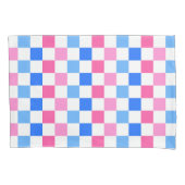 Barbie goes to the ocean checkerboard pattern 枕カバー (正面左)