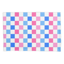 Barbie goes to the ocean checkerboard pattern 枕カバー