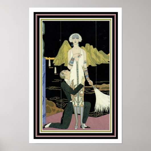 Barbier Art Deco Print 13 x 19 ポスター (正面)