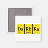 Barbra周期表名磁石 マグネット (正面/裏面)