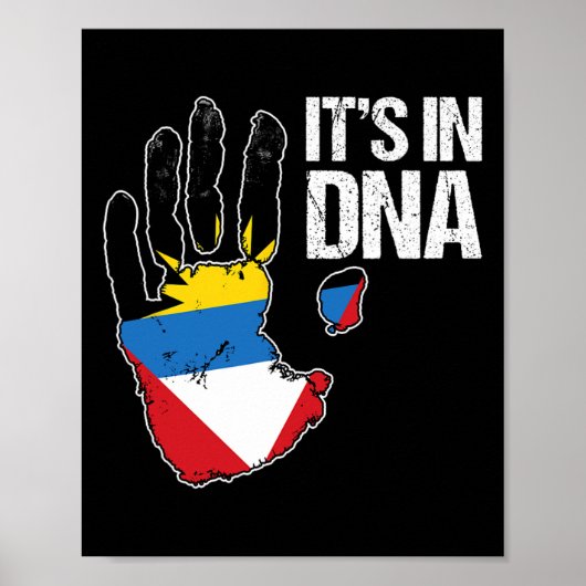 Barbuda Antigua私のDna Barbuan Antiguan Fにある ポスター (正面)