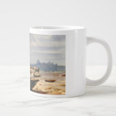 Barca en la playa ジャンボコーヒーマグカップ (右)