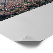 Barcelona Aerial ポスター (角)