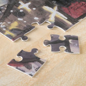 Barcelona at Night by Walter Gramatte ジグソーパズル (側面)