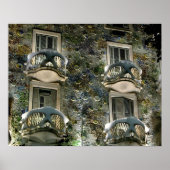 Barcelona. Casa Batllo. ポスター (正面)