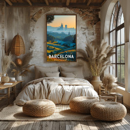 Barcelona: Ciudad de Gaudí Naturaleza Arquitectura ポスター