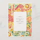 Barcelona Gaudí-Inspired Mosaic Wedding エンクロージャーカード (裏面)