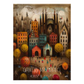 Barcelona: Gaudi's Masterpiece - Whimsical Art ポスター (正面)