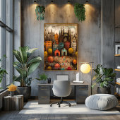 Barcelona: Gaudi's Masterpiece - Whimsical Art ポスター