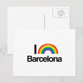 BARCELONA - I LOVEプライド.png ポストカード (正面/裏面)