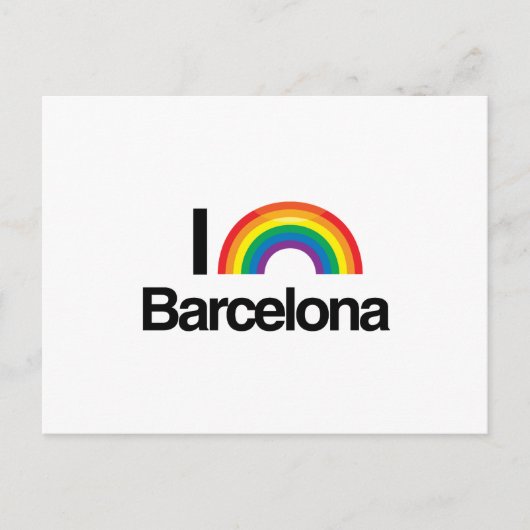 BARCELONA - I LOVEプライド.png ポストカード (正面)