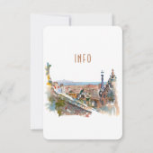 Barcelona Insert INFO詳細ス結婚ペインInvita 招待状 (裏面)