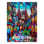 Barcelona: La Ciudad de Gaudí. ポスター (正面)