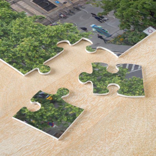 Barcelona La Rambla view puzzle ジグソーパズル (側面)