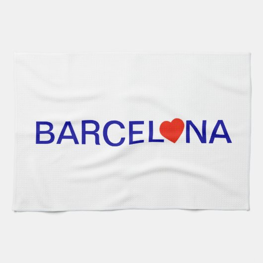 Barcelona love キッチンタオル (横)