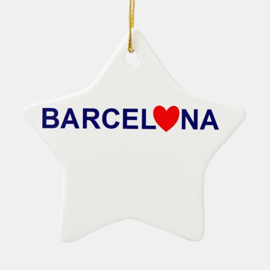 Barcelona love セラミックオーナメント (正面)