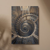 Barcelona Nautilus Spiral Staircase キャンバスプリント