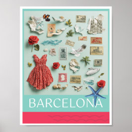 Barcelona On My Mind Poster ポスター