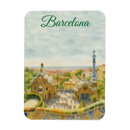 Barcelona Park Guell マグネット (縦)