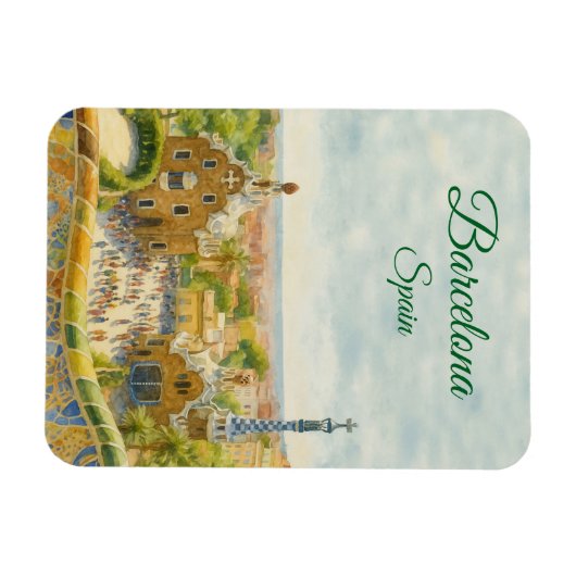 Barcelona Park Guell マグネット (横)