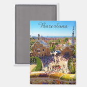 Barcelona, Park Guell マグネット (正面/裏面)