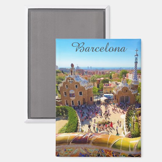 Barcelona, Park Guell マグネット (正面/裏面)