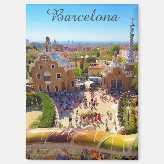 Barcelona, Park Guell マグネット (正面)