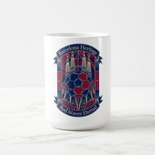 Barcelona Red Horizon, Camp Nou Legacy Gift コーヒーマグカップ (中央)