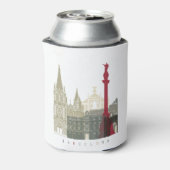 Barcelona skyline poster 缶クーラー (缶裏面)