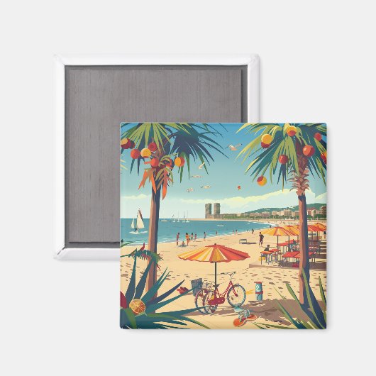 Barcelona Souvenir  マグネット (正面/裏面)