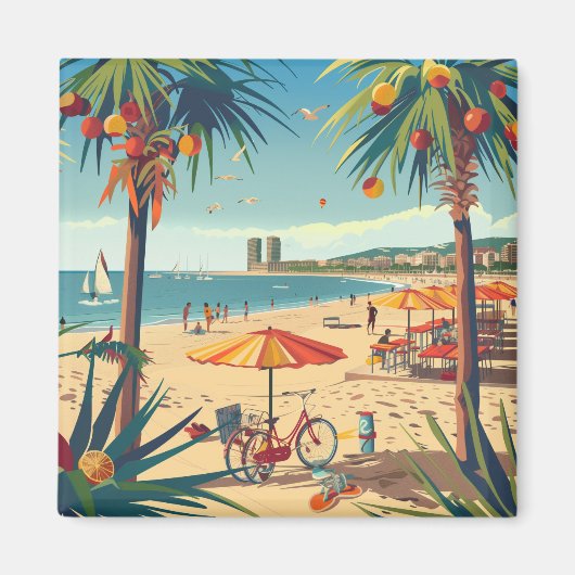 Barcelona Souvenir  マグネット (正面)