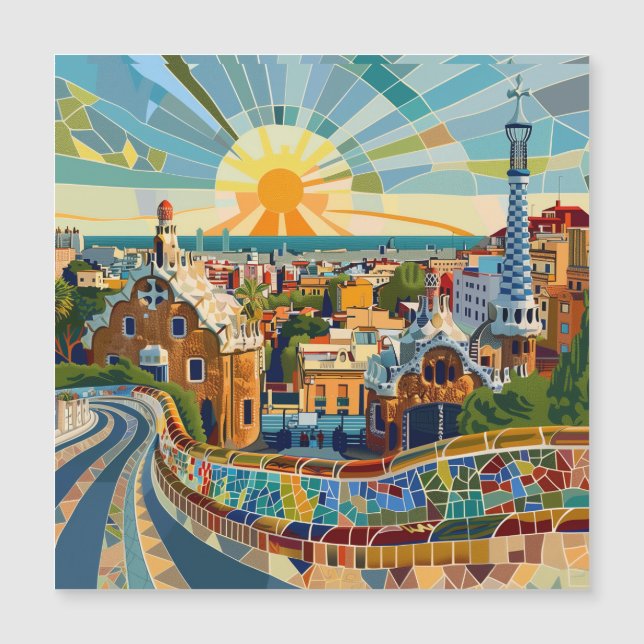 Barcelona Souvenir Imán (正面)