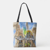 Barcelona, Spain トートバッグ (裏面)