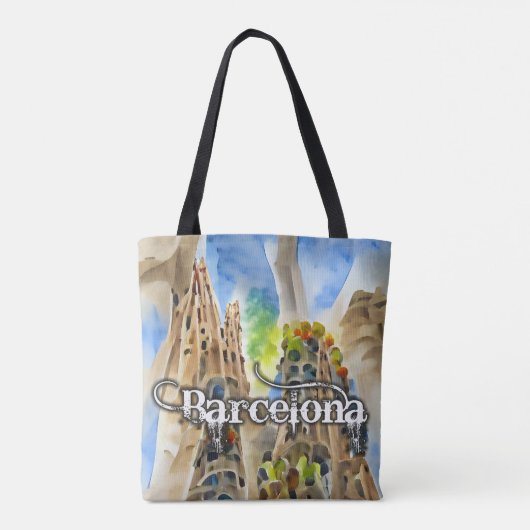 Barcelona, Spain トートバッグ (裏面)
