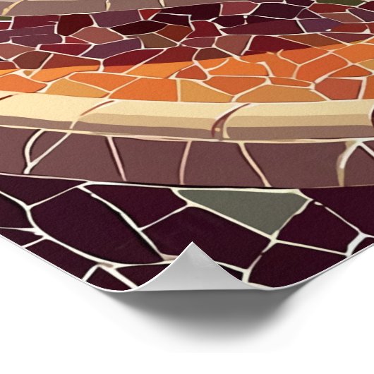 Barcelona Spain ポスター (角)