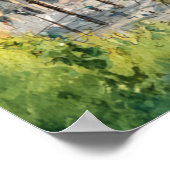 Barcelona Spain Catalonia City VIew Oil Paint ポスター (角)